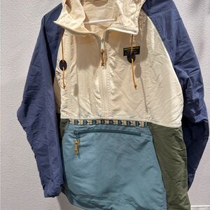 L.L. Bean Women's Colorblock Packable Pullover Jacket